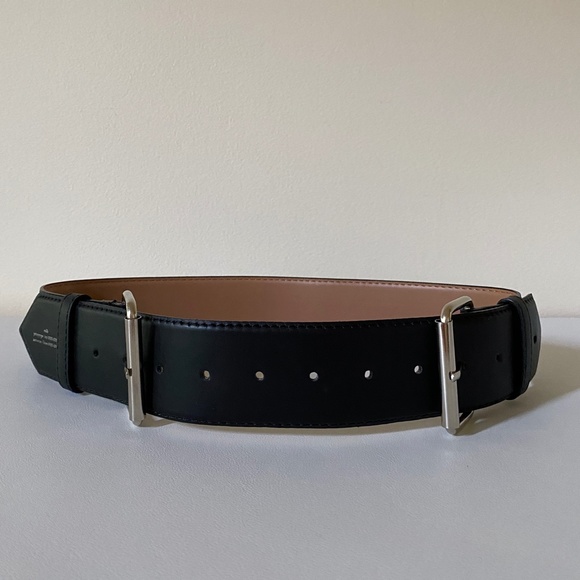 Rokh Brown Houndstooth Overlap Draped Leather Belted Midi Skirt US4-6 NWT - Picture 11 of 13